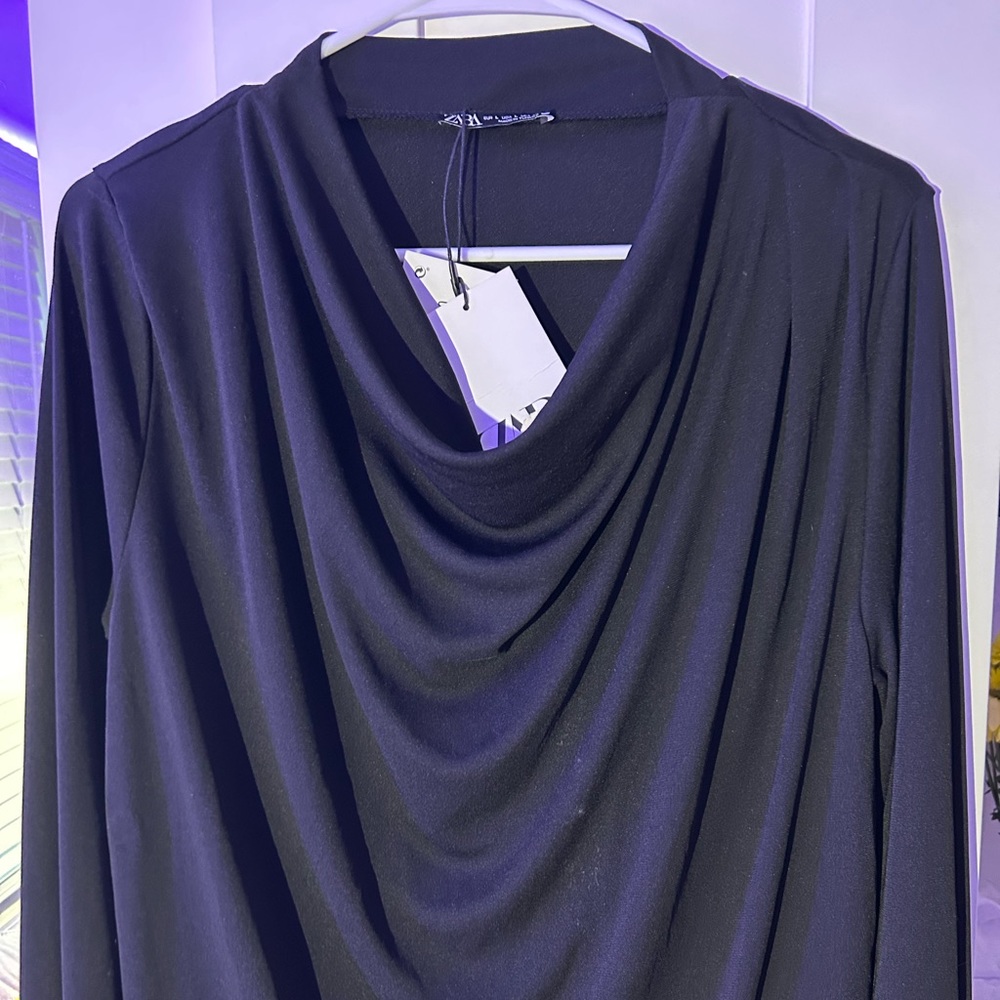 Zara Black Dress Top